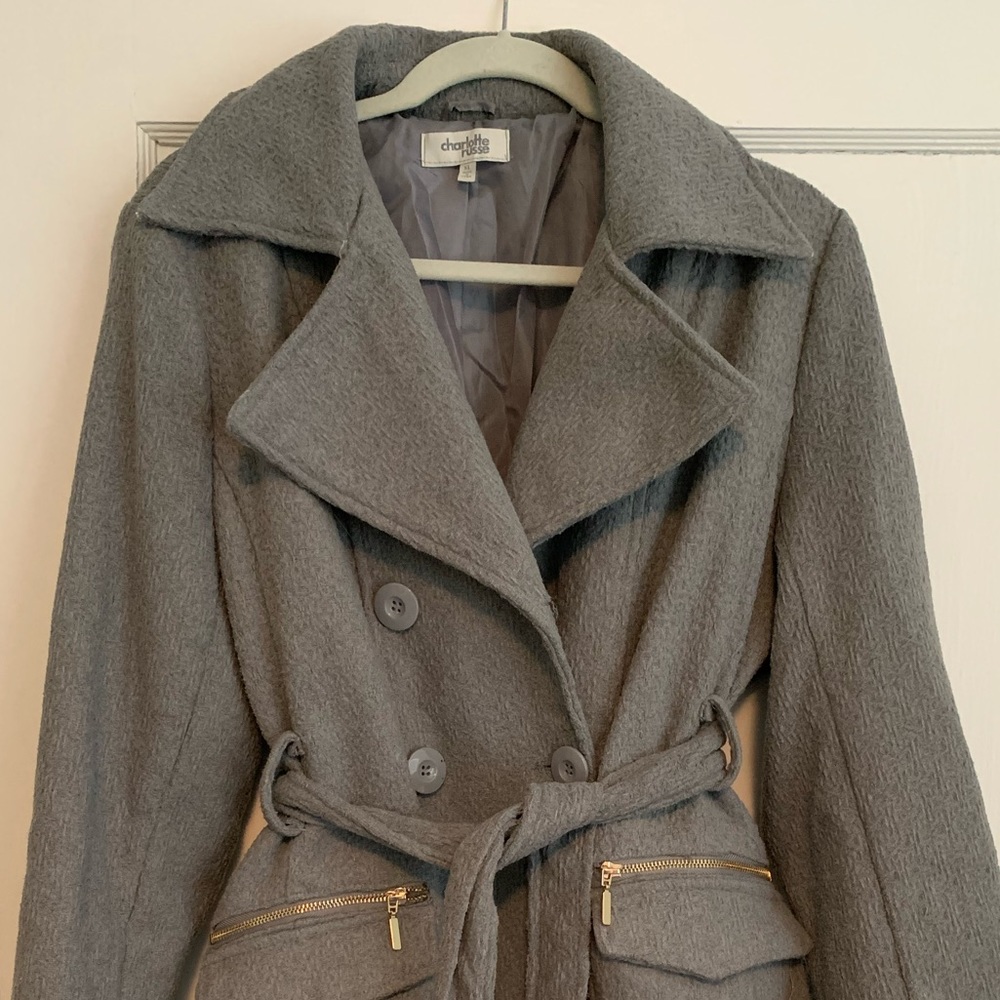 Gray formal winter coat